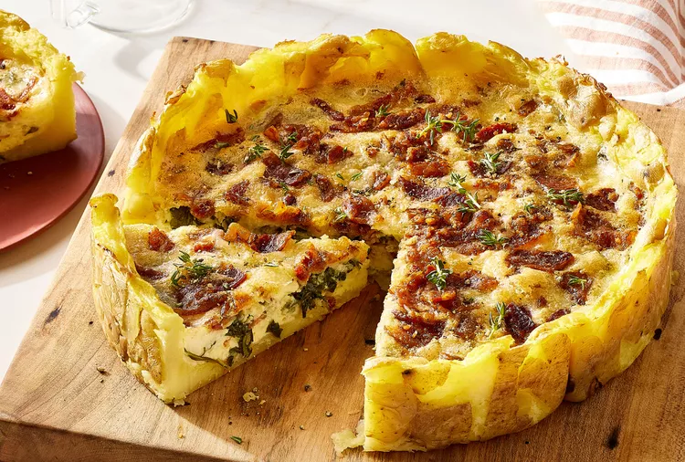 Yukon Potato Crust Frittata