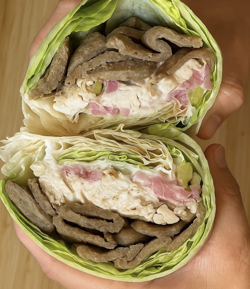 Keto Gyro Chicken Lettuce Wraps