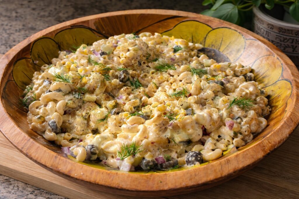high protein macaroni salad