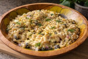high protein macaroni salad