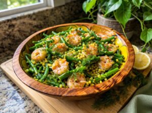 shrimp green bean salad couscous