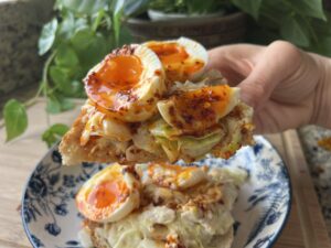 ceasar salad toast