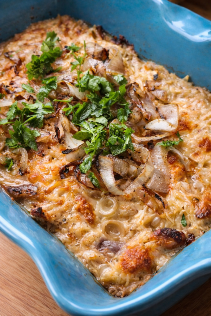 Creamy French Onion Chicken Bake